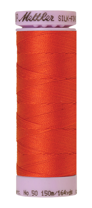 Mettler Silk-finish 50wt Solid Cotton Thread 164yd/150m Paprika