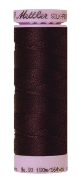 Mettler Silk-finish 50wt Solid Cotton Thread 164yd/150m Plum Perfect