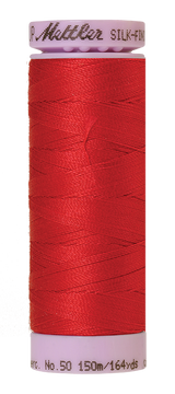 Mettler Silk-finish 50wt Solid Cotton Thread 164yd/150m Wildfire
