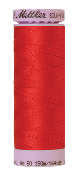 Mettler Silk-finish 50wt Solid Cotton Thread 164yd/150m Hibiscus