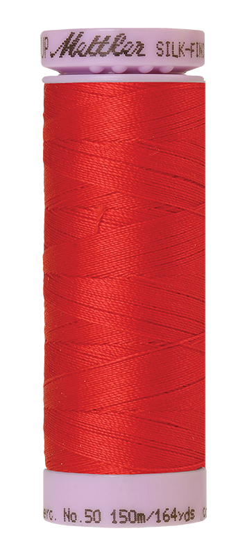 Mettler Silk-finish 50wt Solid Cotton Thread 164yd/150m Hibiscus