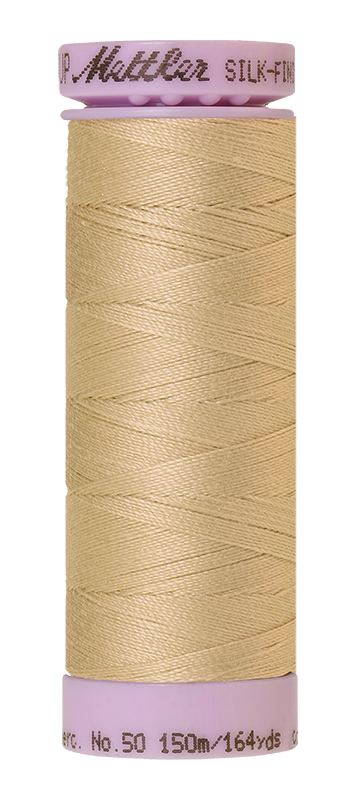Mettler Silk-finish 50wt Solid Cotton Thread 164yd/150m Oat Flakes