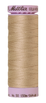Mettler Silk-finish 50wt Solid Cotton Thread 164yd/150m Straw