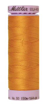 Mettler Silk-finish 50wt Solid Cotton Thread 164yd/150m Sunflower
