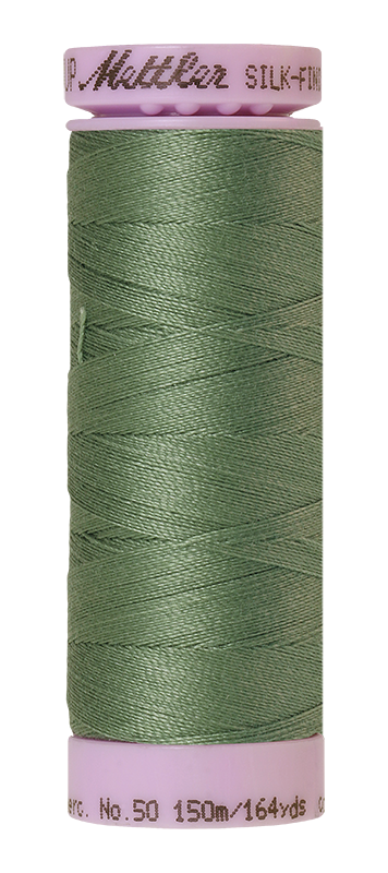 Mettler Silk-finish 50wt Solid Cotton Thread 164yd/150m Palm Leaf