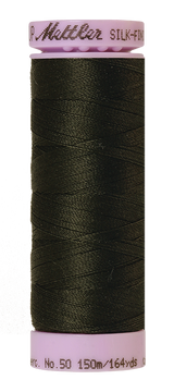 Mettler Silk-finish 50wt Solid Cotton Thread 164yd/150m Avocado