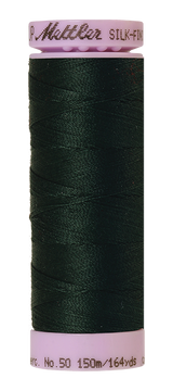 Mettler Silk-finish 50wt Solid Cotton Thread 164yd/150m Spruce Forest