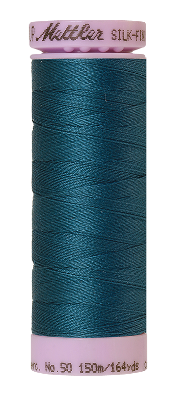 Mettler Silk-finish 50wt Solid Cotton Thread 164yd/150m Mallard