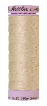 Mettler Silk-finish 50wt Solid Cotton Thread 164yd/150m Pine Nut