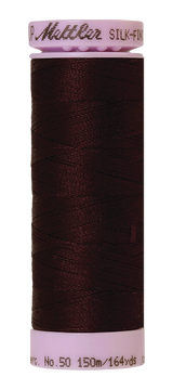 Mettler Silk-finish 50wt Solid Cotton Thread 164yd/150m Mahogany