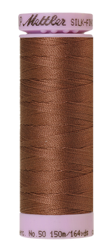 Mettler Silk-finish 50wt Solid Cotton Thread 164yd/150m Clove