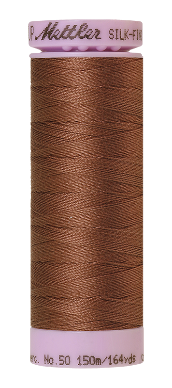 Mettler Silk-finish 50wt Solid Cotton Thread 164yd/150m Clove