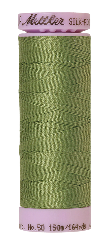 Mettler Silk-finish 50wt Solid Cotton Thread 164yd/150m Common Hop