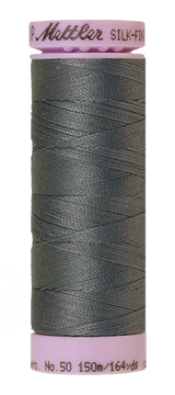 Mettler Silk-finish 50wt Solid Cotton Thread 164yd/150m Quiet Shade