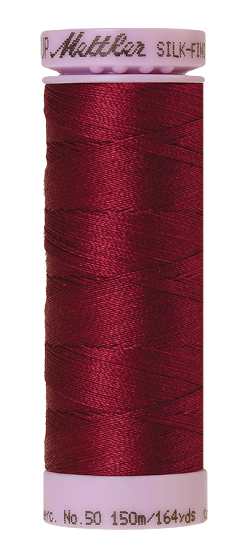 Mettler Silk-finish 50wt Solid Cotton Thread 164yd/150m Pomegranate