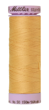 Mettler Silk-finish 50wt Solid Cotton Thread 164yd/150m Candlelight