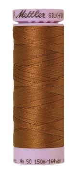 Mettler Silk-finish 50wt Solid Cotton Thread 164yd/150m Light Cocoa