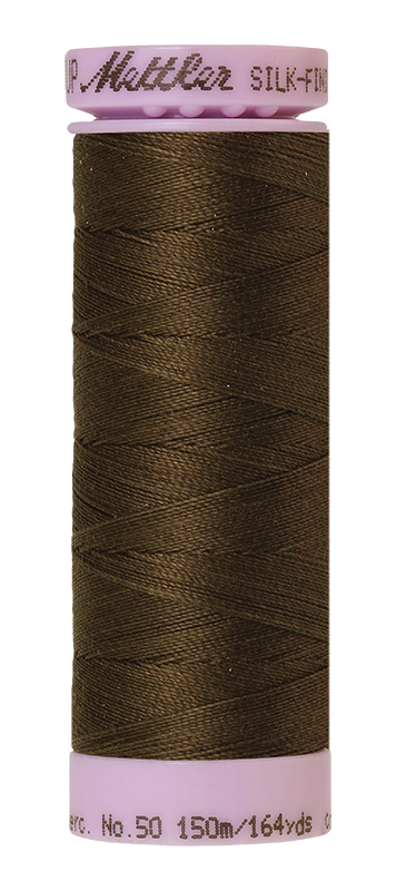 Mettler Silk-finish 50wt Solid Cotton Thread 164yd/150m Olive