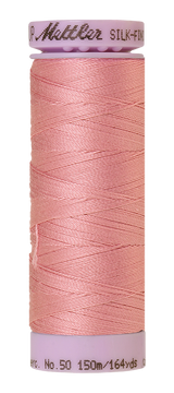Mettler Silk-finish 50wt Solid Cotton Thread 164yd/150m Rose Quartz