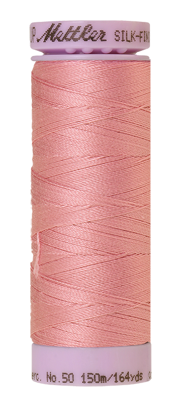 Mettler Silk-finish 50wt Solid Cotton Thread 164yd/150m Rose Quartz