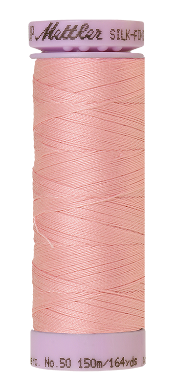 Mettler Silk-finish 50wt Solid Cotton Thread 164yd/150m Tea Rose