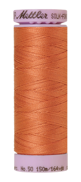 Mettler Silk-finish 50wt Solid Cotton Thread 164yd/150m Melon