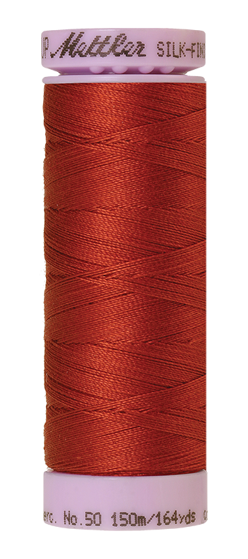 Mettler Silk-finish 50wt Solid Cotton Thread 164yd/150m Brick