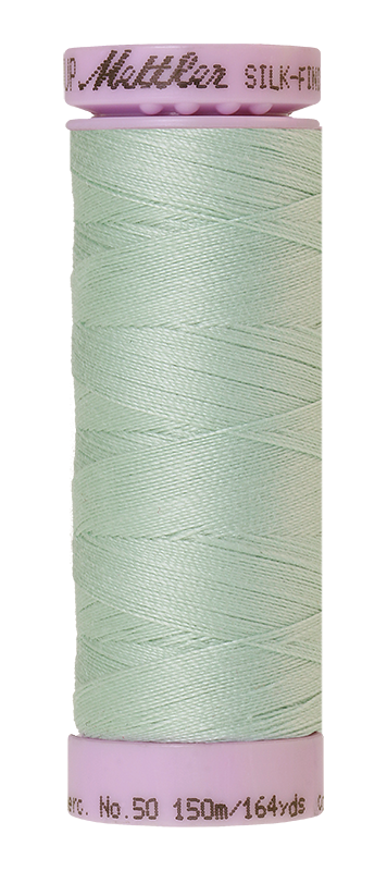 Mettler Silk-finish 50wt Solid Cotton Thread 164yd/150m Snowmoon