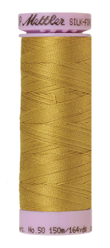 Mettler Silk-finish 50wt Solid Cotton Thread 164yd/150m Ochre