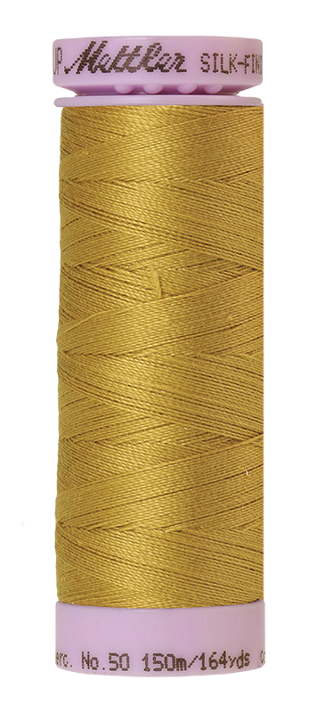 Mettler Silk-finish 50wt Solid Cotton Thread 164yd/150m Ochre