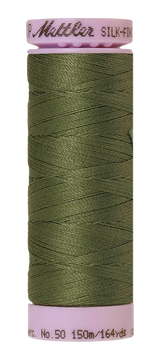 Mettler Silk-finish 50wt Solid Cotton Thread 164yd/150m Seagrass