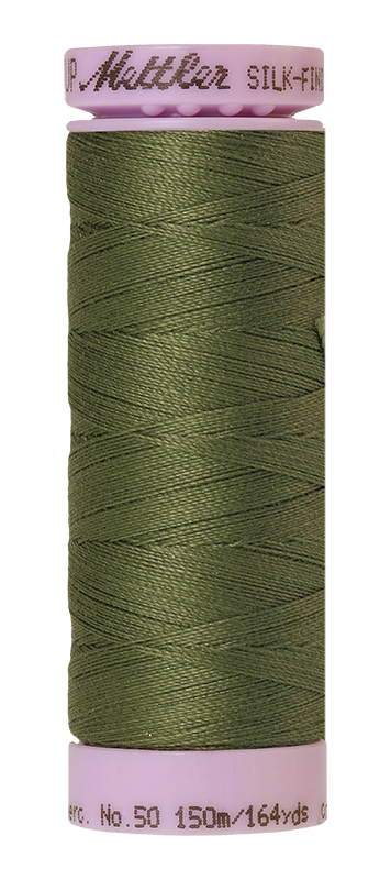 Mettler Silk-finish 50wt Solid Cotton Thread 164yd/150m Seagrass