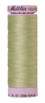 Mettler Silk-finish 50wt Solid Cotton Thread 164yd/150m Green Grape
