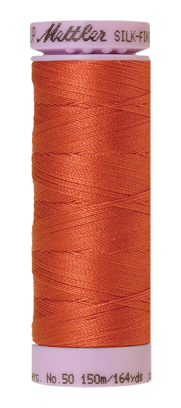 Mettler Silk-finish 50wt Solid Cotton Thread 164yd/150m Reddish Ocher