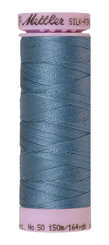 Mettler Silk-finish 50wt Solid Cotton Thread 164yd/150m Laguna