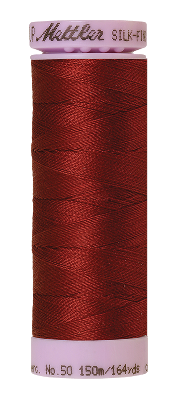 Mettler Silk-finish 50wt Solid Cotton Thread 164yd/150m Blue Elderberry