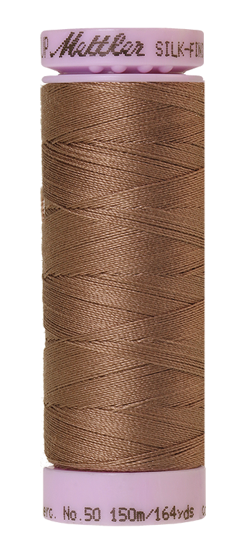 Mettler Silk-finish 50wt Solid Cotton Thread 164yd/150m Espresso