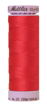 Mettler Silk-finish 50wt Solid Cotton Thread 164yd/150m Geranium