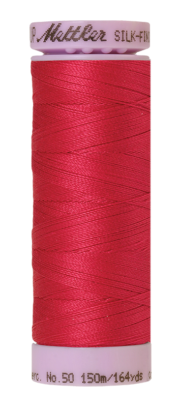 Mettler Silk-finish 50wt Solid Cotton Thread 164yd/150m Currant