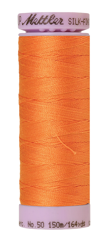 Mettler Silk-finish 50wt Solid Cotton Thread 164yd/150m Harvest