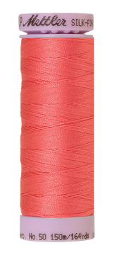 Mettler Silk-finish 50wt Solid Cotton Thread 164yd/150m Persimmon