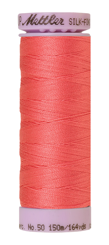 Mettler Silk-finish 50wt Solid Cotton Thread 164yd/150m Persimmon