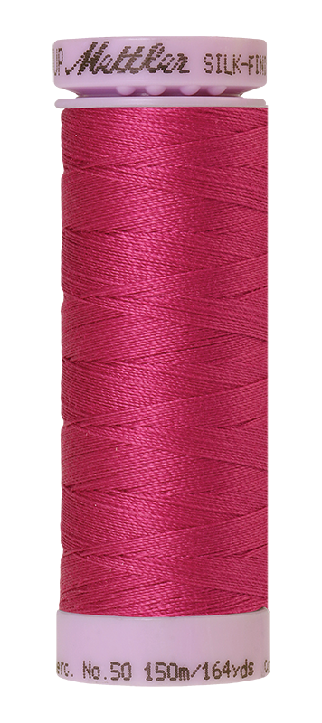 Mettler Silk-finish 50wt Solid Cotton Thread 164yd/150m Peony