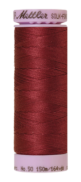 Mettler Silk-finish 50wt Solid Cotton Thread 164yd/150m Claret