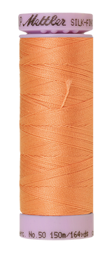 Mettler Silk-finish 50wt Solid Cotton Thread 164yd/150m Shell Coral