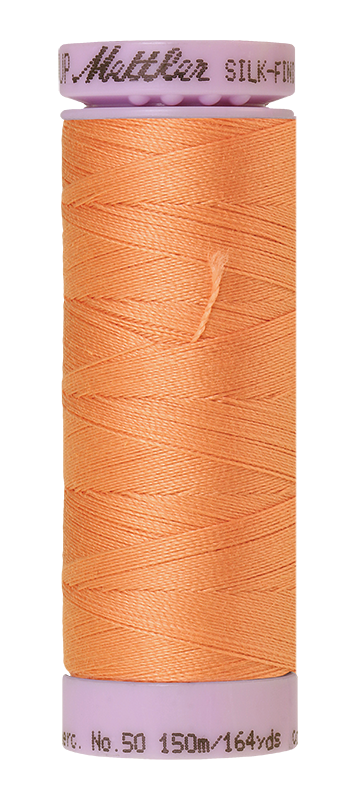 Mettler Silk-finish 50wt Solid Cotton Thread 164yd/150m Shell Coral