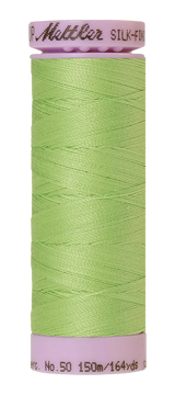Mettler Silk-finish 50wt Solid Cotton Thread 164yd/150m Jade Lime