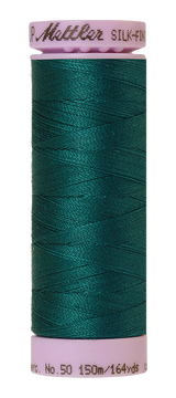 Mettler Silk-finish 50wt Solid Cotton Thread 164yd/150m Tidepool