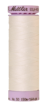 Mettler Silk-finish 50wt Solid Cotton Thread 164yd/150m Candlewick