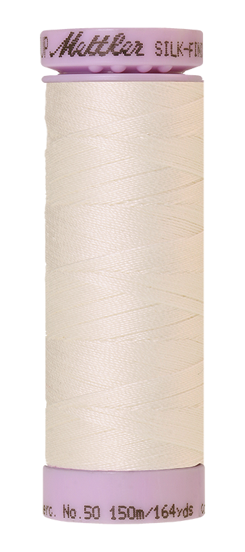 Mettler Silk-finish 50wt Solid Cotton Thread 164yd/150m Candlewick